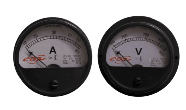 voltmeter and ampmeter